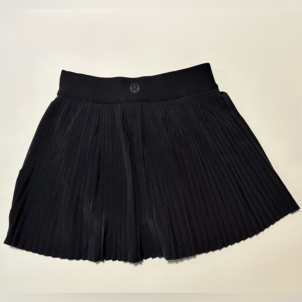 Lululemon Pleated Tennis Skirt Size 0 Black